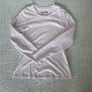 Baby pink Nike long sleeve size xs